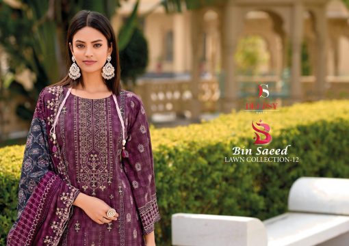 Deepsy Bin Saeed Lawn Collection Vol 12 Salwar Suit Catalog 6 Pcs 7 510x360 - Deepsy Bin Saeed Lawn Collection Vol 12 Salwar Suit Catalog 6 Pcs