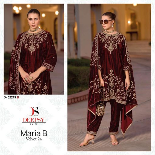 Deepsy Maria B Velvet Vol 24 Hit Design 32219 A D Velvet Salwar Suit Catalog 4 Pcs 1 510x510 - Deepsy Maria B Velvet Vol 24 Hit Design 32219 A-D Velvet Salwar Suit Catalog 4 Pcs