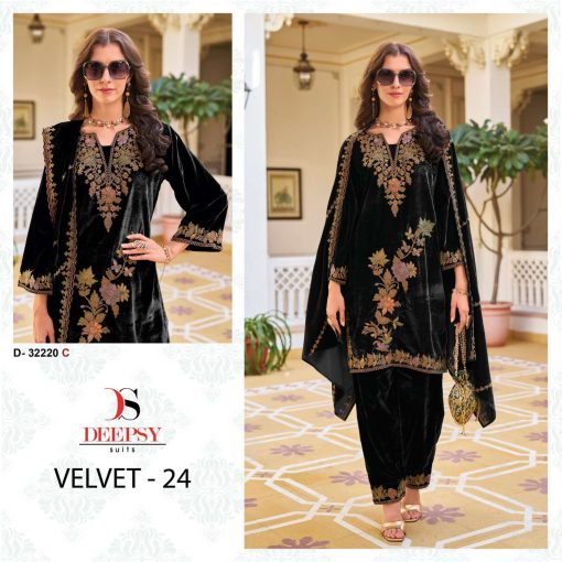 Deepsy Velvet Vol 24 Hit Design 32220 A D Velvet Salwar Suit Catalog 4 Pcs 4 510x510 - Deepsy Velvet Vol 24 Hit Design 32220 A-D Velvet Salwar Suit Catalog 4 Pcs