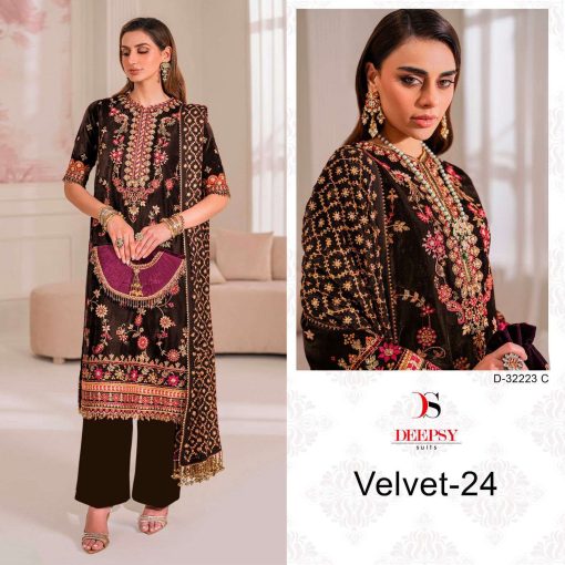 Deepsy Velvet Vol 24 Hit Design 32223 A D Velvet Salwar Suit Catalog 4 Pcs 2 510x510 - Deepsy Velvet Vol 24 Hit Design 32223 A-D Velvet Salwar Suit Catalog 4 Pcs