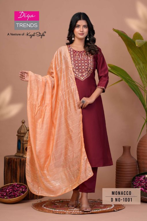 Diya Trends Monacco Vol 1 by Kajal Style Silk Kurti with Dupatta Bottom Catalog 8 Pcs 3 510x765 - Diya Trends Monacco Vol 1 by Kajal Style Silk Kurti with Dupatta Bottom Catalog 8 Pcs