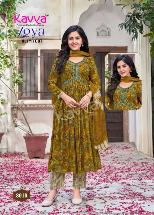 Kavya Zoya Vol 8 Rayon Readymade Suit Catalog 10 Pcs 11 510x708 - Kavya Zoya Vol 8 Aliya Cut Rayon Readymade Suit Catalog 10 Pcs