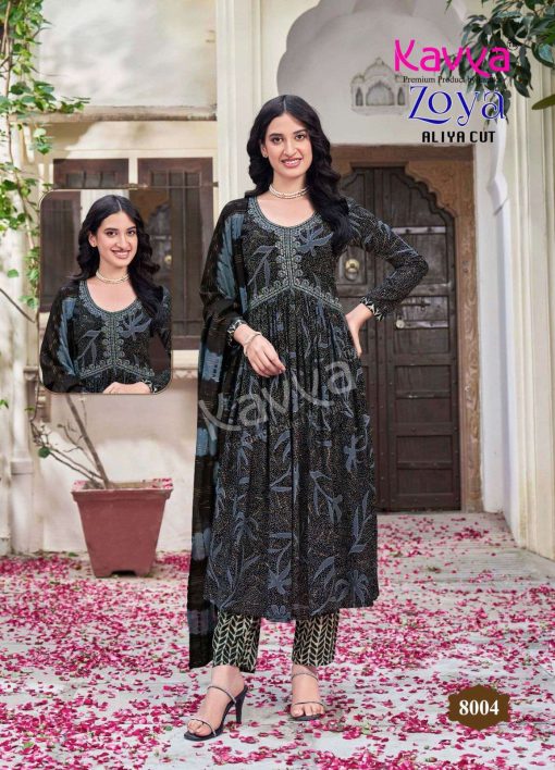 Kavya Zoya Vol 8 Rayon Readymade Suit Catalog 10 Pcs 2 510x708 - Kavya Zoya Vol 8 Aliya Cut Rayon Readymade Suit Catalog 10 Pcs