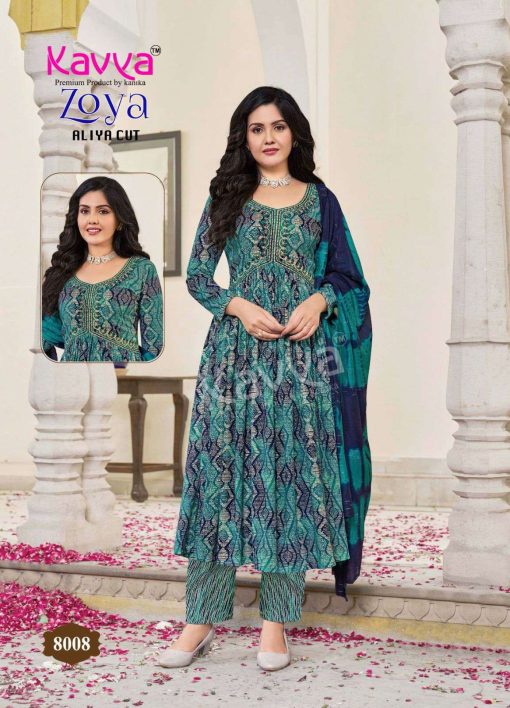 Kavya Zoya Vol 8 Rayon Readymade Suit Catalog 10 Pcs 9 510x708 - Kavya Zoya Vol 8 Aliya Cut Rayon Readymade Suit Catalog 10 Pcs