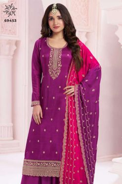 Kuleesh Suhaag by Vinay Silk Salwar Suit Catalog 4 Pcs