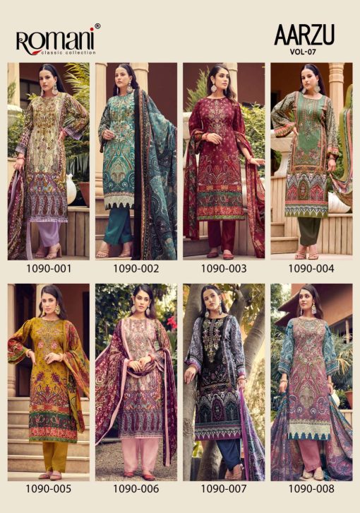 Romani Aarzu Vol 7 Cotton Salwar Suit Catalog 8 Pcs 12 510x725 - Romani Aarzu Vol 7 Cotton Salwar Suit Catalog 8 Pcs