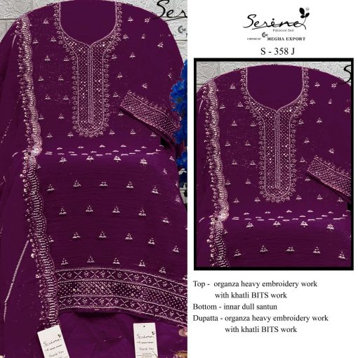 Serene S 358 A D Organza Salwar Suit Catalog 4 Pcs 2 510x510 - Serene S 358 A-D Organza Salwar Suit Catalog 4 Pcs