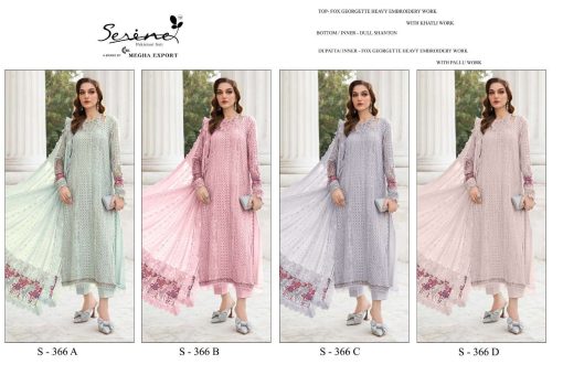 Serene S 366 A D Georgette Salwar Suit Catalog 4 Pcs 9 510x340 - Serene S 366 A-D Georgette Salwar Suit Catalog 4 Pcs