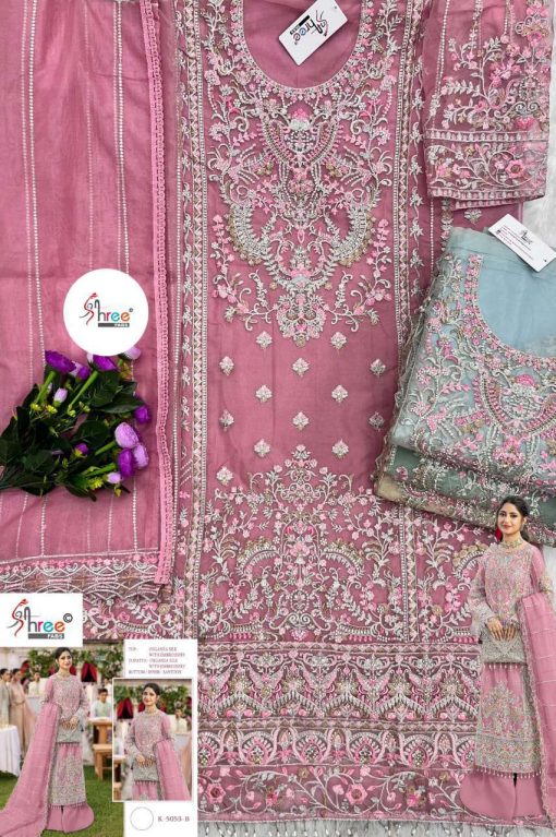 Shree Fabs K 5053 A D Organza Salwar Suit Catalog 4 Pcs 5 510x767 - Shree Fabs K 5053 A-D Organza Salwar Suit Catalog 4 Pcs