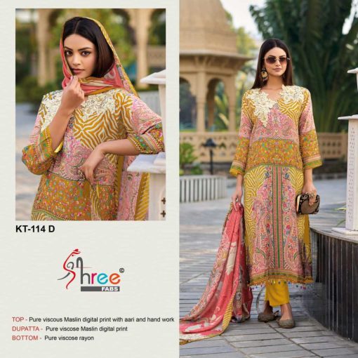 Shree Fabs KT 114 Muslin Salwar Suit Catalog 4 Pcs 4 510x510 - Shree Fabs KT 114 Muslin Salwar Suit Catalog 4 Pcs