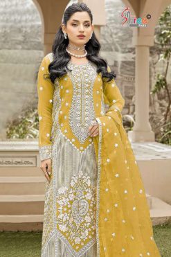 Shree Fabs S 5231 A-D Organza Salwar Suit Catalog 4 Pcs