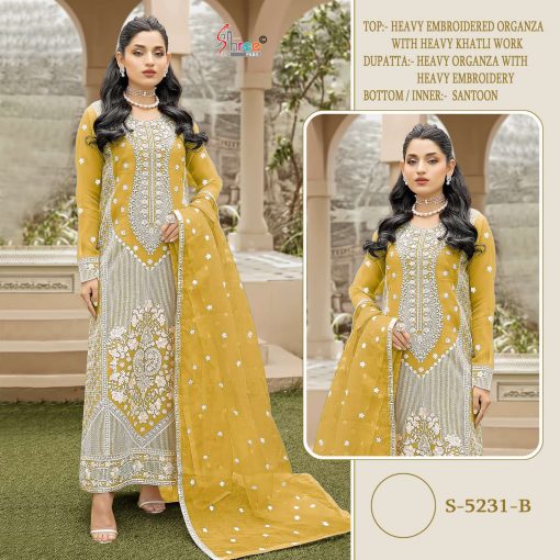 Shree Fabs S 5231 A D Organza Salwar Suit Catalog 4 Pcs 3 510x510 - Shree Fabs S 5231 A-D Organza Salwar Suit Catalog 4 Pcs