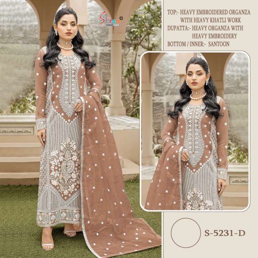 Shree Fabs S 5231 A D Organza Salwar Suit Catalog 4 Pcs 4 510x510 - Shree Fabs S 5231 A-D Organza Salwar Suit Catalog 4 Pcs