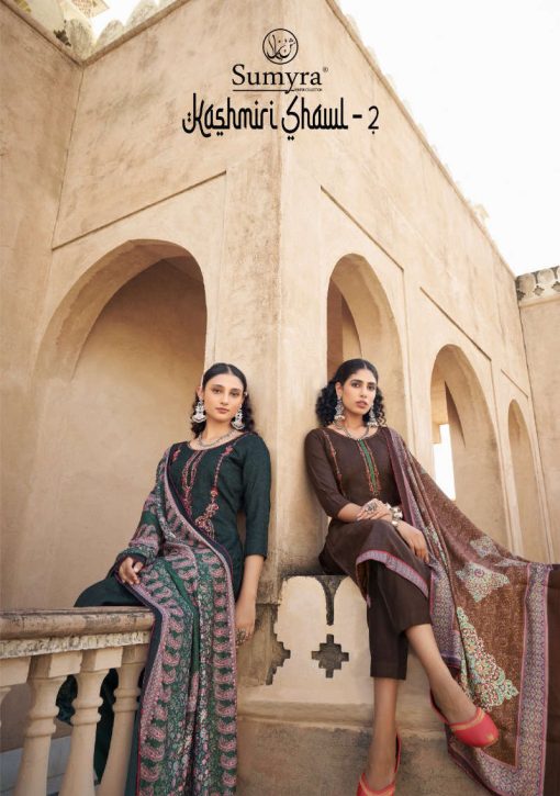 Sumyra Kashmiri Shawl Vol 2 Pashmina Salwar Suit Catalog 6 Pcs 1 510x725 - Sumyra Kashmiri Shawl Vol 2 Pashmina Salwar Suit Catalog 6 Pcs