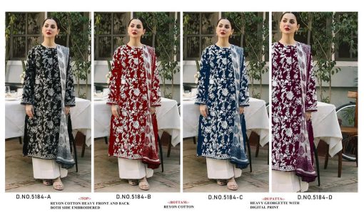 Aasha DN 5184 A D Rayon Salwar Suit Catalog 4 Pcs 5 510x298 - Aasha DN 5184 A-D Rayon Salwar Suit Catalog 4 Pcs