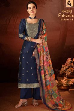 Alok Falsafaa Vol 14 Jacquard Salwar Suit Catalog 6 Pcs