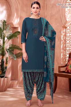 Alok Nusrat E Patiyala Vol 16 Cotton Salwar Suit Catalog 8 Pcs