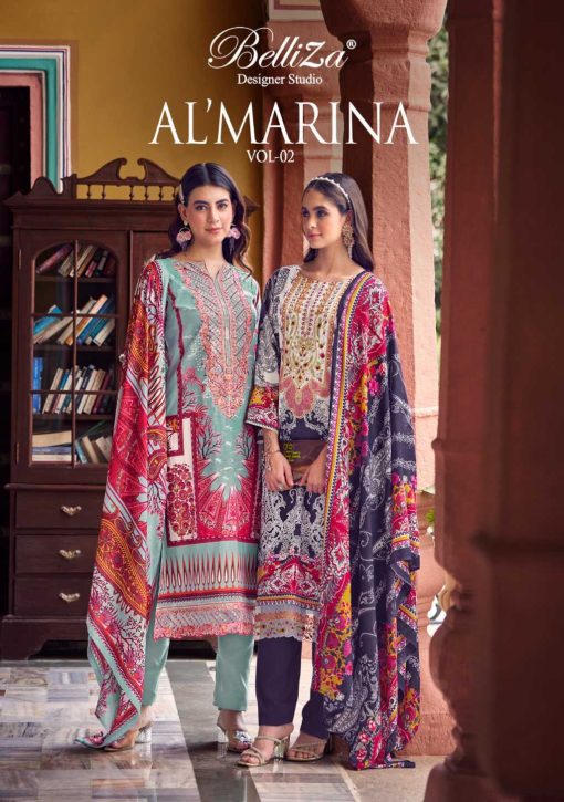 Belliza Almarina Vol 2 Cotton Salwar Suit Catalog 8 Pcs 1 510x725 - Belliza Al’marina Vol 2 Cotton Salwar Suit Catalog 8 Pcs