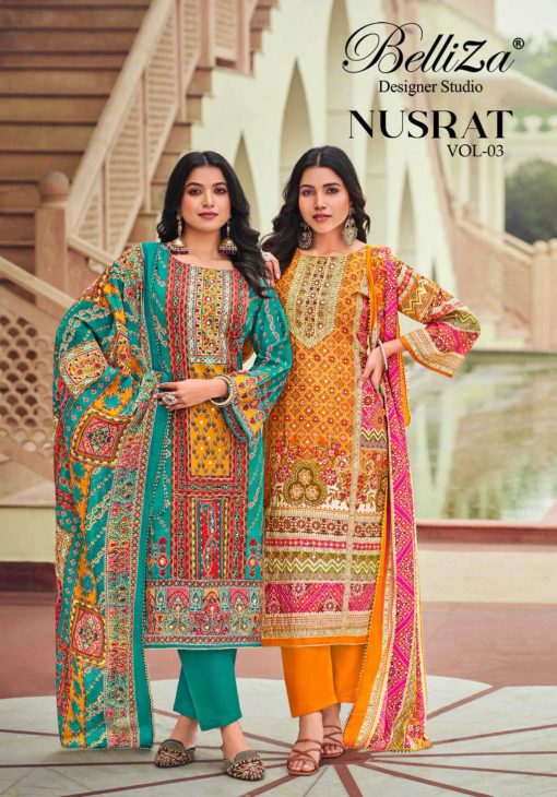 Belliza Nusrat Vol 3 Viscose Salwar Suit Catalog 6 Pcs 1 510x730 - Belliza Nusrat Vol 3 Viscose Salwar Suit Catalog 6 Pcs