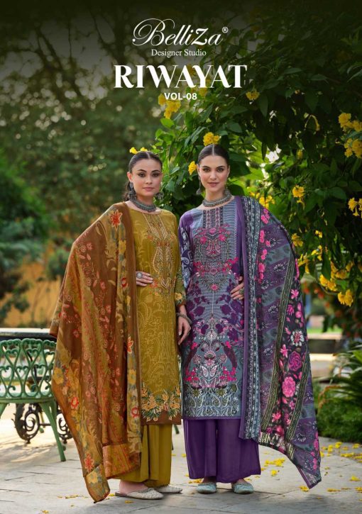 Belliza Riwayat Vol 8 Viscose Salwar Suit Catalog 8 Pcs 1 510x725 - Belliza Riwayat Vol 8 Viscose Salwar Suit Catalog 8 Pcs