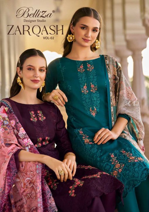 Belliza Zarqash Vol 2 Cotton Salwar Suit Catalog 6 Pcs 1 510x725 - Belliza Zarqash Vol 2 Cotton Salwar Suit Catalog 6 Pcs