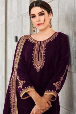 Bilqis B 105 A-C Velvet Salwar Suit Catalog 3 Pcs