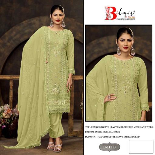 Bilqis B 115 A D Georgette Salwar Suit Catalog 4 Pcs 3 510x510 - Bilqis B 115 A-D Georgette Salwar Suit Catalog 4 Pcs