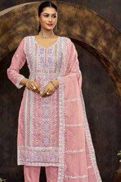 Bilqis B 129 A-D Organza Salwar Suit Catalog 4 Pcs