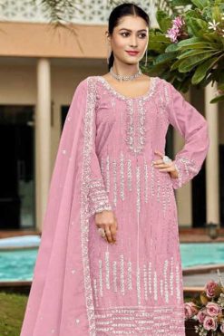 Bilqis B 133 A-D Organza Salwar Suit Catalog 4 Pcs