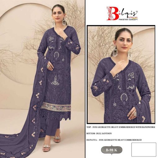 Bilqis B 98 I L Georgette Salwar Suit Catalog 4 Pcs 1 510x510 - Bilqis B 98 I-L Georgette Salwar Suit Catalog 4 Pcs