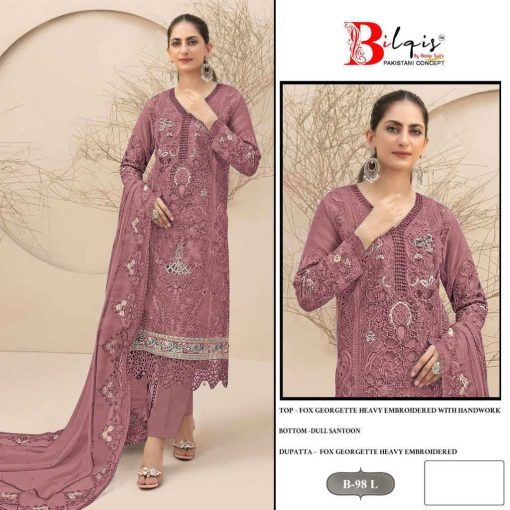 Bilqis B 98 I L Georgette Salwar Suit Catalog 4 Pcs 5 510x510 - Bilqis B 98 I-L Georgette Salwar Suit Catalog 4 Pcs