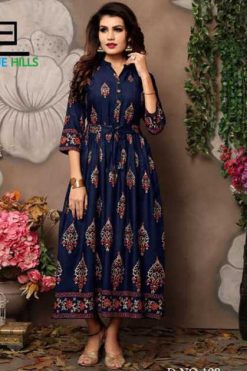 Blue Hills Walkway Vol 1 Rayon Kurti Catalog 9 Pcs