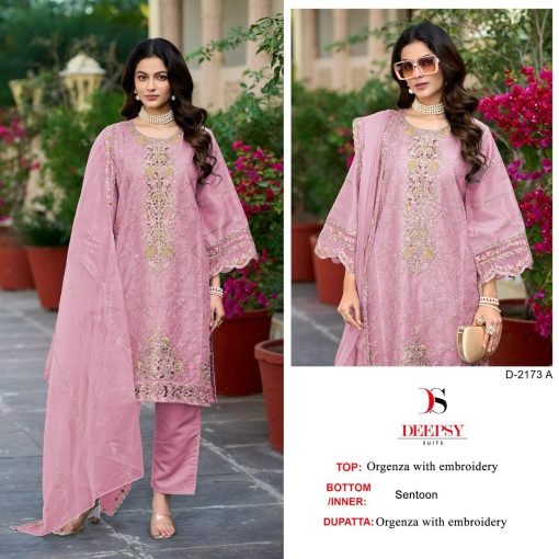 Deepsy DN 2173 A D Organza Salwar Suit Catalog 4 Pcs 1 510x510 - Deepsy DN 2173 A-D Organza Salwar Suit Catalog 4 Pcs