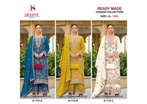 Deepsy DN 713 A C Readymade Chinon Salwar Suit Catalog 3 Pcs 4 510x361 - Deepsy DN 713 A-C Readymade Chinon Salwar Suit Catalog 3 Pcs