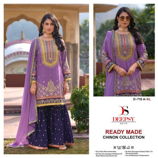 Deepsy DN 718 A D Readymade Chinon Salwar Suit Catalog 4 Pcs 1 510x510 - Deepsy DN 718 A-D Readymade Chinon Salwar Suit Catalog 4 Pcs