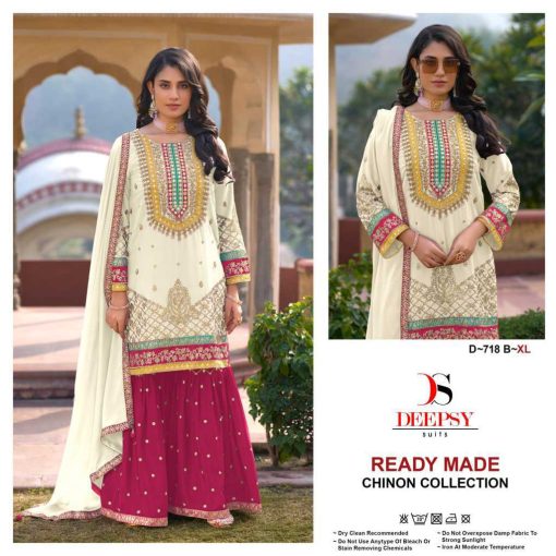 Deepsy DN 718 A D Readymade Chinon Salwar Suit Catalog 4 Pcs 2 510x510 - Deepsy DN 718 A-D Readymade Chinon Salwar Suit Catalog 4 Pcs