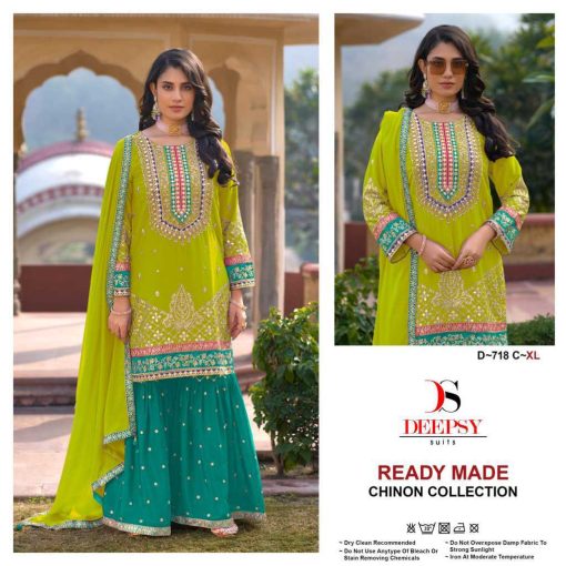 Deepsy DN 718 A D Readymade Chinon Salwar Suit Catalog 4 Pcs 3 510x510 - Deepsy DN 718 A-D Readymade Chinon Salwar Suit Catalog 4 Pcs