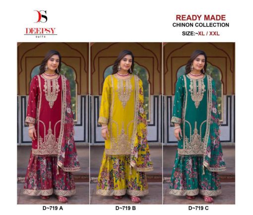 Deepsy DN 719 A C Readymade Chinon Salwar Suit Catalog 3 Pcs 4 510x433 - Deepsy DN 719 A-C Readymade Chinon Salwar Suit Catalog 3 Pcs