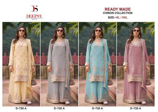 Deepsy DN 720 A D Readymade Chinon Salwar Suit Catalog 4 Pcs 5 510x362 - Deepsy DN 720 A-D Readymade Chinon Salwar Suit Catalog 4 Pcs