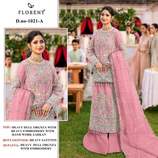 Florent DN 1021 A D Organza Salwar Suit Catalog 4 Pcs 2 510x510 - Florent DN 1021 A-D Organza Salwar Suit Catalog 4 Pcs