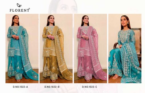 Florent DN 1022 A C Organza Salwar Suit Catalog 3 Pcs 10 510x328 - Florent DN 1022 A-C Organza Salwar Suit Catalog 3 Pcs