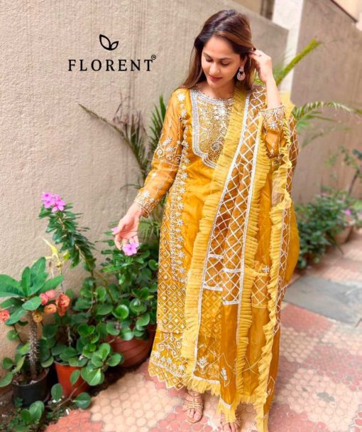 Florent DN 1022 A C Organza Salwar Suit Catalog 3 Pcs 4 510x607 - Florent DN 1022 A-C Organza Salwar Suit Catalog 3 Pcs