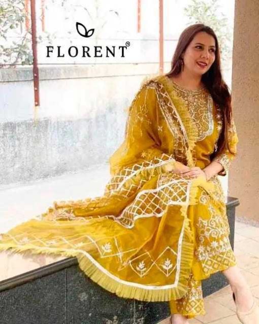 Florent DN 1022 A C Organza Salwar Suit Catalog 3 Pcs 5 510x638 - Florent DN 1022 A-C Organza Salwar Suit Catalog 3 Pcs