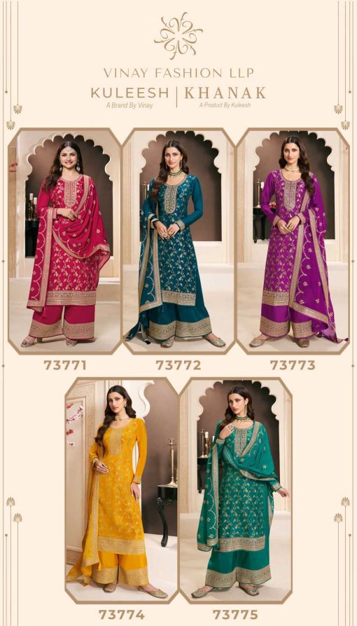 Kuleesh Khanak by Vinay Silk Salwar Suit Catalog 5 Pcs 12 510x893 - Kuleesh Khanak by Vinay Silk Salwar Suit Catalog 5 Pcs