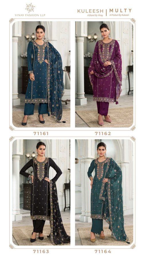 Kuleesh Multi by Vinay Silk Salwar Suit Catalog 5 Pcs 10 510x893 - Kuleesh Multi by Vinay Silk Salwar Suit Catalog 4 Pcs