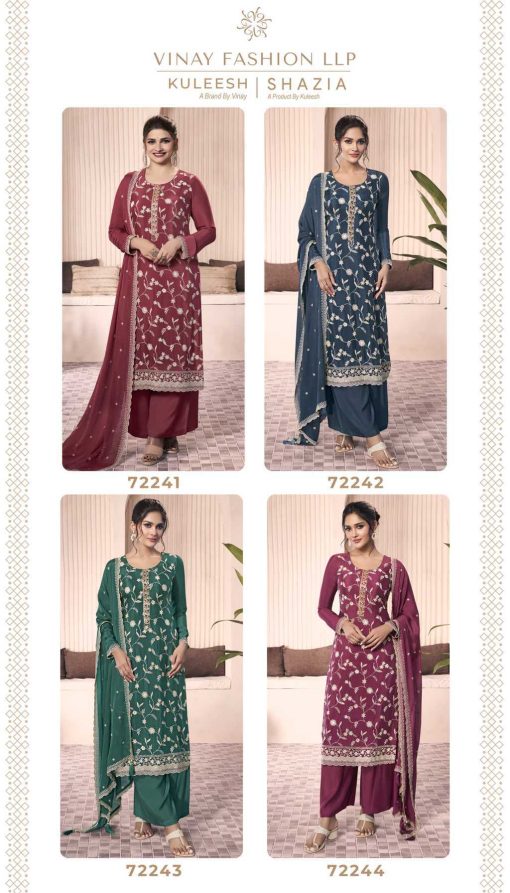 Kuleesh Shazia by Vinay Chinon Salwar Suit Catalog 4 Pcs 10 510x893 - Kuleesh Shazia by Vinay Chinon Salwar Suit Catalog 4 Pcs