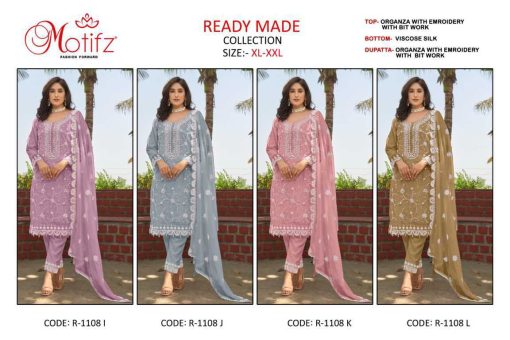 Motifz DN 1108 Organza Readymade Salwar Suit Catalog 4 Pcs 5 510x340 - Motifz DN 1108 Organza Readymade Salwar Suit Catalog 4 Pcs