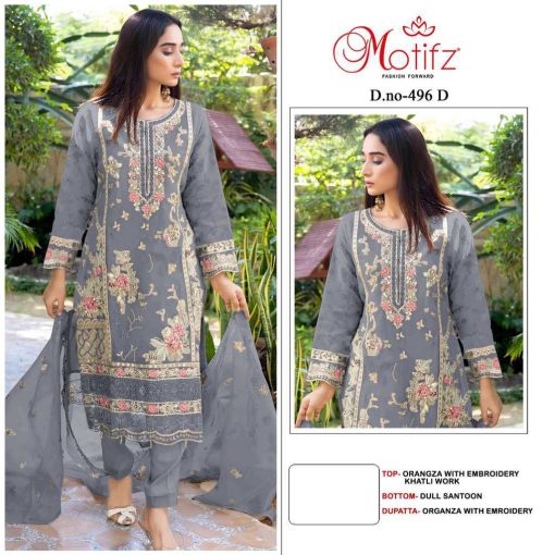 Motifz DN 496 Organza Salwar Suit Catalog 4 Pcs 1 510x510 - Motifz DN 496 Organza Salwar Suit Catalog 4 Pcs