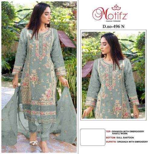 Motifz DN 496 Organza Salwar Suit Catalog 4 Pcs 3 510x510 - Motifz DN 496 Organza Salwar Suit Catalog 4 Pcs