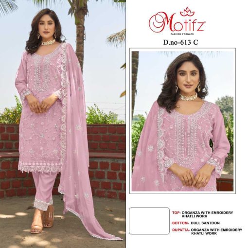 Motifz DN 613 Organza Salwar Suit Catalog 4 Pcs 1 510x510 - Motifz DN 613 Organza Salwar Suit Catalog 4 Pcs